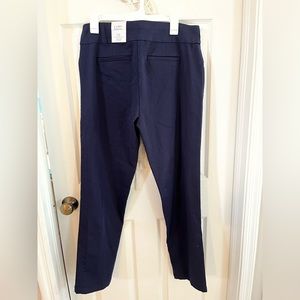 Croft & Barrow straight mid-rise dark blue pants.  New with tags attached